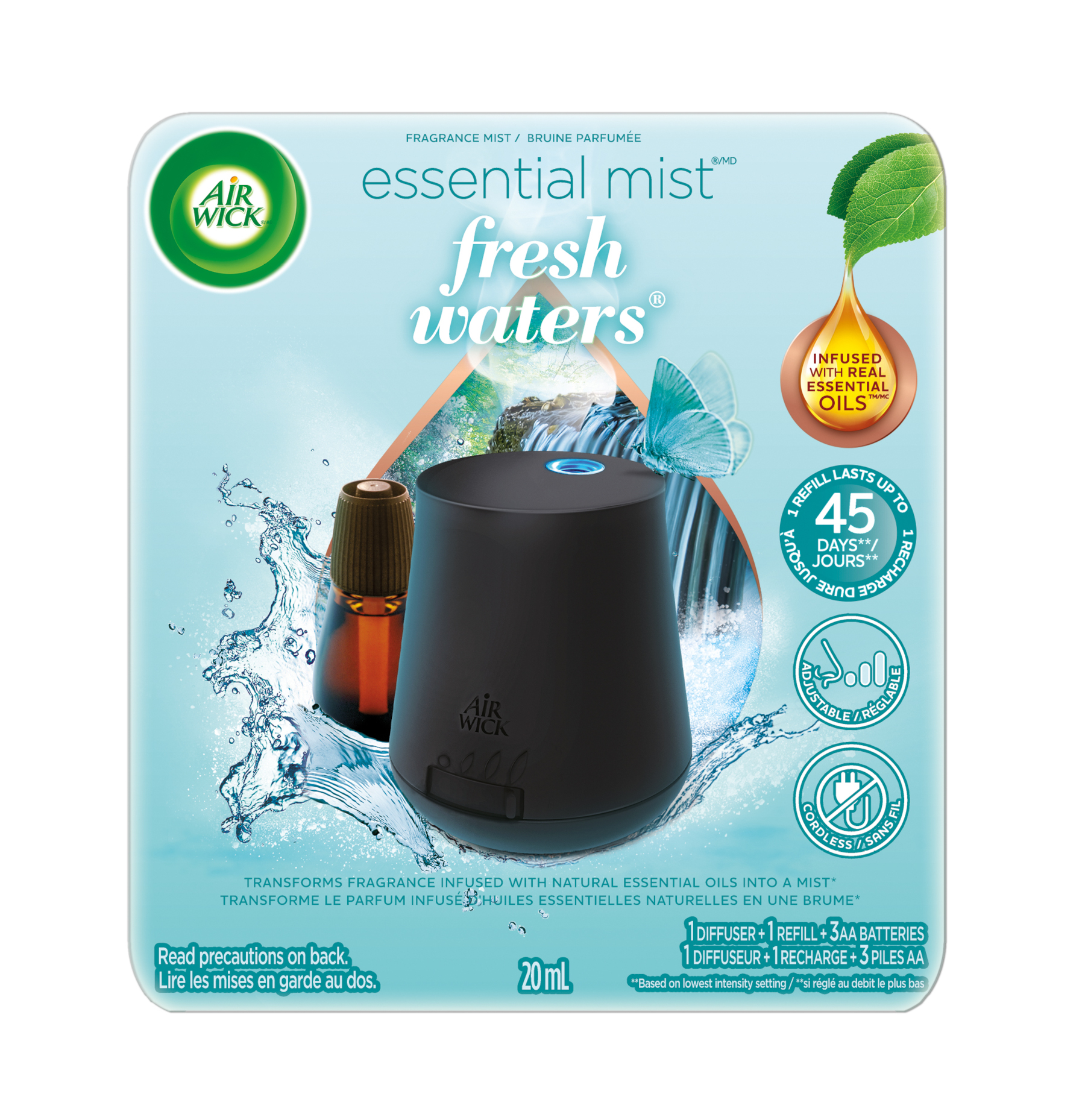 AIR WICK Essential Mist  Fresh Waters  Kit Canada